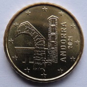 ANDORA 2021 10 CENTÓW UNC !!!!!!!!!!