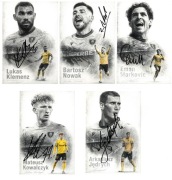 Autografy GKS Katowice komplet 5x Jędrych Klemenz Nowak Marković Kowalczyk