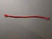 Bransoletka różowa spirala