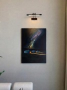 Ręcznie Malowany Obraz Akrylowy na Płótnie „Mongolska noc” 50x70 cm 2026 r.