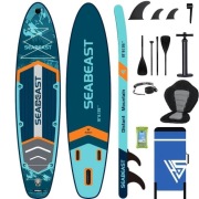 Deska SUP SeaBeast HS042 podwójne wiosło + siedzisko 385cm 12'6" 260kg