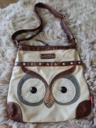 Torebka listonoszka crossbody vintage owl sowa Unionbay 30/30 USA