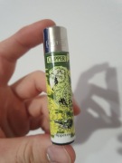 Clipper kolekcjonerska zapalniczka gazowa papuga zielona 