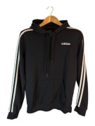 Bluza z kapturem Adidas czarna z logiem paskami s