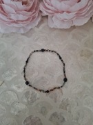 Bransoletka handmade z naturalnych kamieni hematyt noc kairu 