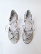 Piękne i Wygodne Buty Do Tańca Ślubne rozm. 36 h, obcas 7 cm,  Akces Dance