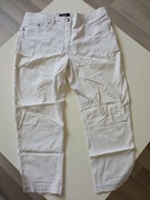 Bexleys białe spodnie damskie rybaczki pas 88cm