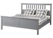 Łóżko Hemnes - IKEA - szaro-brązowe, pod materac 180x200