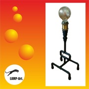 Lampa stołowa ręcznie wykonana w kolorze czarnym