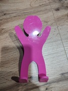 Wieszak łazienkowy różowy