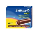 naboje Pelikan krótkie 6 sztuk brązowe do pióra tusz atrament
