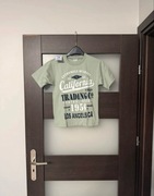 T-shirt chłopięcy zielony z nadrukiem nowy rozmiar 134