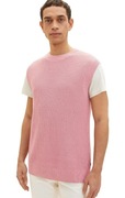Sweter męski Tom Tailor Velvet Rose różowy bez rękawów unisex nowy L