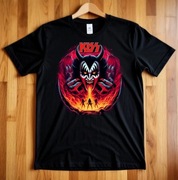 Koszulka czarna męska Kiss rozmiar L