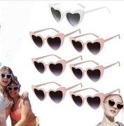 Nowe! Okulary wieczor panienski 7 sztuk serce serca fotobudka