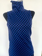 Bluzka top t-shirt golf w szachownica