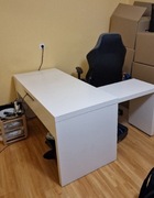 Biurko MALM IKEA - białe, używane