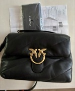 Pinko - Skórzana listonoszka LOVE MAXI QUILT H