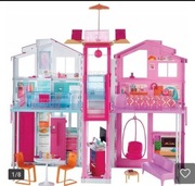 Domek piętrowy dla lalek barbie XXL z windą jeżdżącą