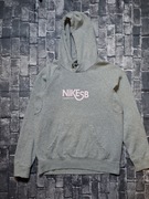 NIKE SB BLUZA Z KAPTUREM MĘSKA SZARA HOODIE SKATEBOARDING LOGO