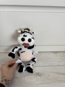 Kerbl maskotka biało czarna krowa przytulanka pluszowa