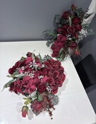 Wiązanka stroik kompozycja nagrobna komplet wazon