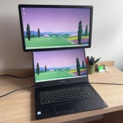 Laptop Lenovo Legion Y540 + monitor Dell P2212H