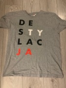 Koszulka dowcipna rozmiar L szara t-shirt DESTYLACJA