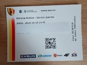 Bilet Korona Kielce -Górnik Zabrze 18.10.25