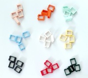 Klocki mix 07 - okna małe kolor mix 36 szt.