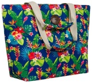 Duża shopperka damska, na zakupy  wycieczki, plażę, piknik 