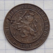#2233 Holandia 2 1/2 centa 1881