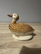 Piękna kaczka porcelanowa PRL.