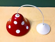 Lampa wisząca MUCHOMOREK czerwony śr.20, wys.12cm  