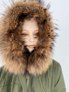 Kurtka parka na zimę z kapturem M