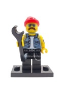 Lego Minifigures col10-16 - Motorcycle Mechanic Mechanik / series 10