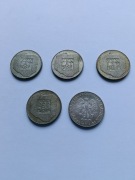 Monety srebrne PRL 5 sztuk