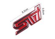 Naklejka Znaczek SUBARU STI Emblemat logo 92mm x 36mm metal chromowany