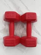 Hantle hex 2x2kg hantelki