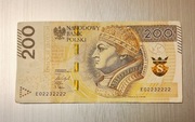 Banknot obiegowy 200zl Seria E02232222