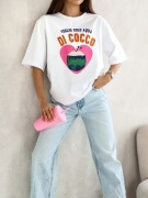 T-SHIRT DAMSKI KOKOS WIOSNA NOWOŚĆ SM LXL PASTELE WIOSNA 