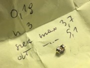 ZAPIĘCIE DO KOLCZYKA * BARANEK * ZŁOTE Au .375 * STAN BDB * ŻÓŁTE ZŁOTO 10k