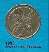 2 złote 1996, SIENKIEWICZ, st. 1-
