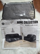 Aksamitny pluszowy elastyczny pokrowiec na sofę 145-185cm