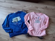 Bluzy Pusheen rozmiar 158 niebieska i różowa bez kaptura wiosna