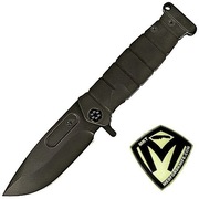 Nóż MEDFORD USMC Fighter Flipper Black DLC Titanium, S90V Oryginal USA