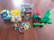Zestaw zabawek. Interaktywne. Kula hula. Jajka sorter- Toma. Drewniane