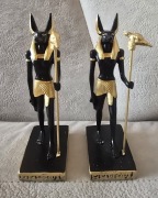 Figurki kolekcjonerskie ANUBISa 2szt. Egipski Bóg śmierci. Nowe na prezent.