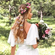 Spinki spinka zapinka klamerka do włosów motyl mix kolorów ruchome 