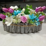 Stroik wiosenny na stół, stroik wielkanocny 